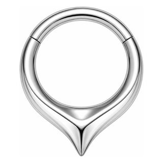 Titanium Ring Teardrop Clicker