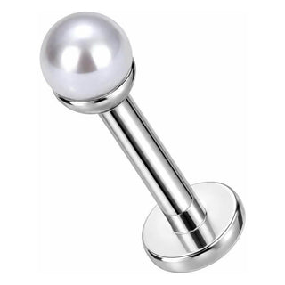 Titanium Labret Pearl Internally Threaded