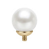 Titanium Top White Pearl Sphere Internally Threaded