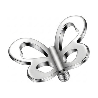 Titanium Top Open Wing Cut-Out Butterfly Internally Threaded