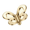 Titanium Top Open Wing Cut-Out Butterfly Internally Threaded