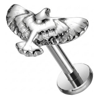 Titanium Labret Eagle Internally Threaded