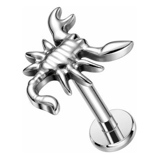 Titanium Labret Scorpion Internally Threaded