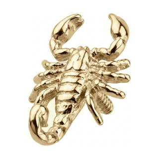 Titanium Top Textured Scorpion Figure Internally Threaded