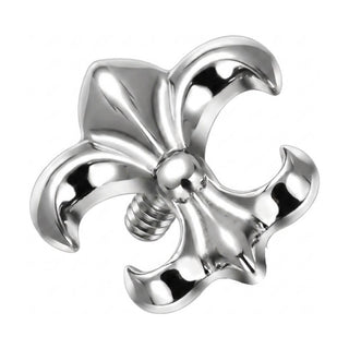 Titanium Top Fleur de Lis Internally Threaded