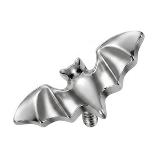 Titanium Top Flying Bat Silhouette Internally Threaded