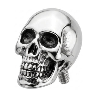Titanium Top Anatomical Human Skull Internally Threaded