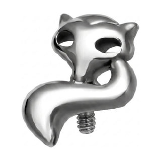 Titanium Top Curled Tail Fox Internally Threaded