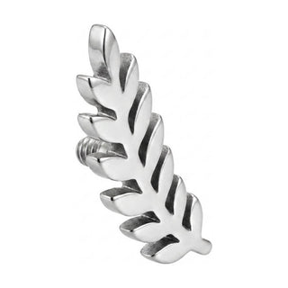 Titanium Top Curved Fern Branch Internally Threaded