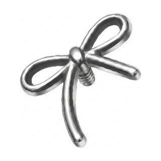 Titanium Top Tied Ribbon Bow Internally Threaded