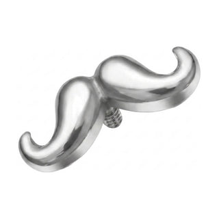 Titanium Top Curled Mustache Shape Internally Threaded