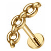 Titanium Labret Chain Internally Threaded