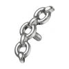 Titanium Top Three Interlocking Chain Links Internally Threaded