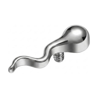 Titanium Top Curved Flowing Wave Internally Threaded