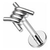 Titanium Labret Barbed Wire Internally Threaded