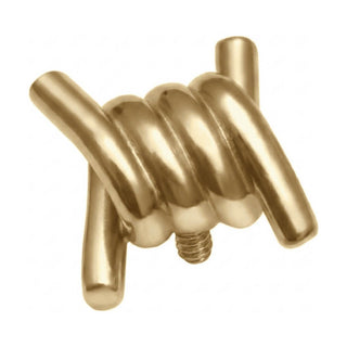 Titanium Top Barbed Wire Twist Internally Threaded