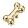 Titanium Top Dog Bone Silhouette Internally Threaded