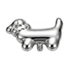 Titanium Top Dachshund Dog With Collar Internally Threaded