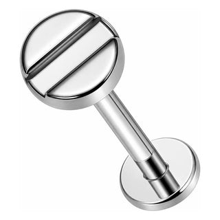 Titanium Labret Screw Internally Threaded