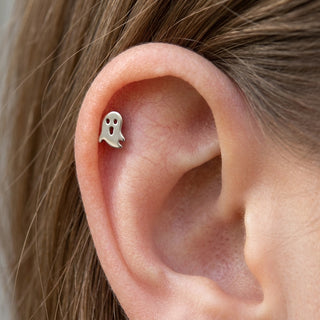 Titanium Top Little Spooky Ghost Internally Threaded – getragen