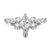 Titanium Top Winged Stone Cluster Internally Threaded