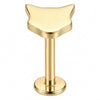 Titanium Labret Cat Internally Threaded