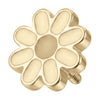 Titanium Top White And Yellow Daisy Flower Internally Threaded