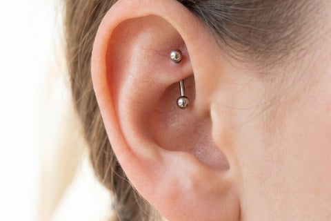 Piercing rook plata